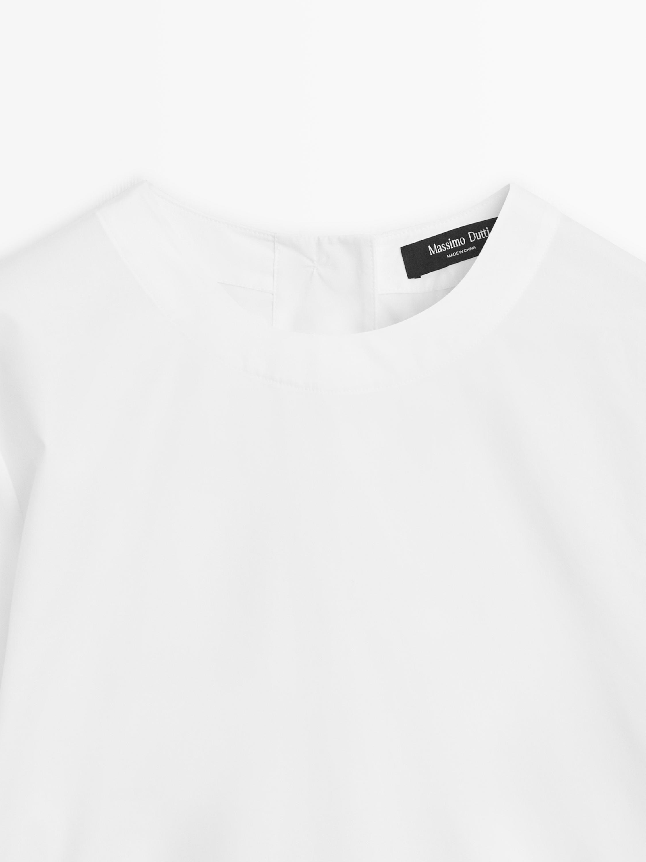 100% cotton short poplin dress